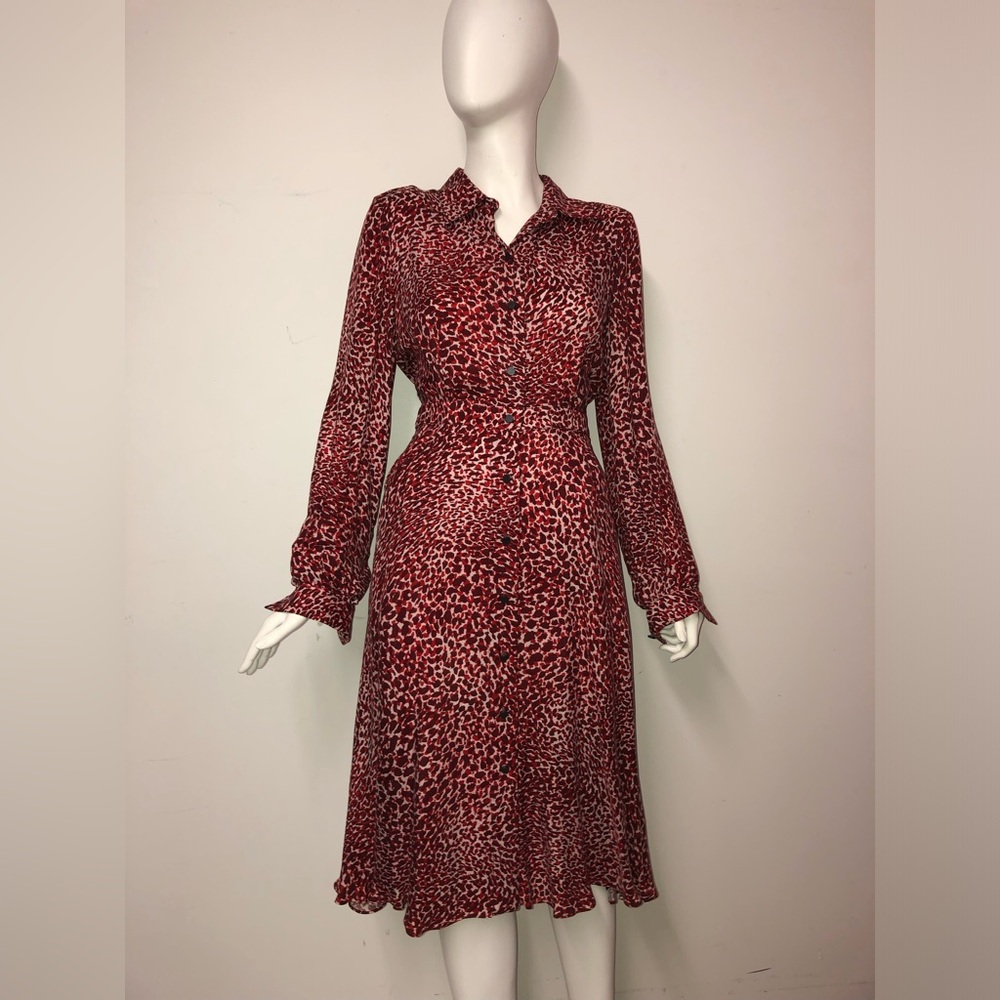 MARC CAIN red animal print dress
